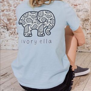 Light blue ivory Ella t shirt